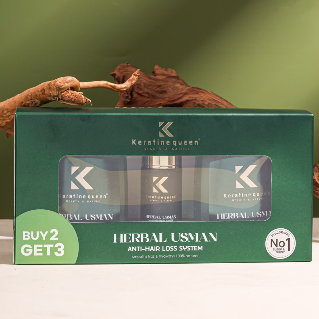 Набір проти випадіння волосся з трав'яним комплексом USMAN HERBAL